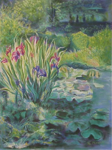 paysage au pastel